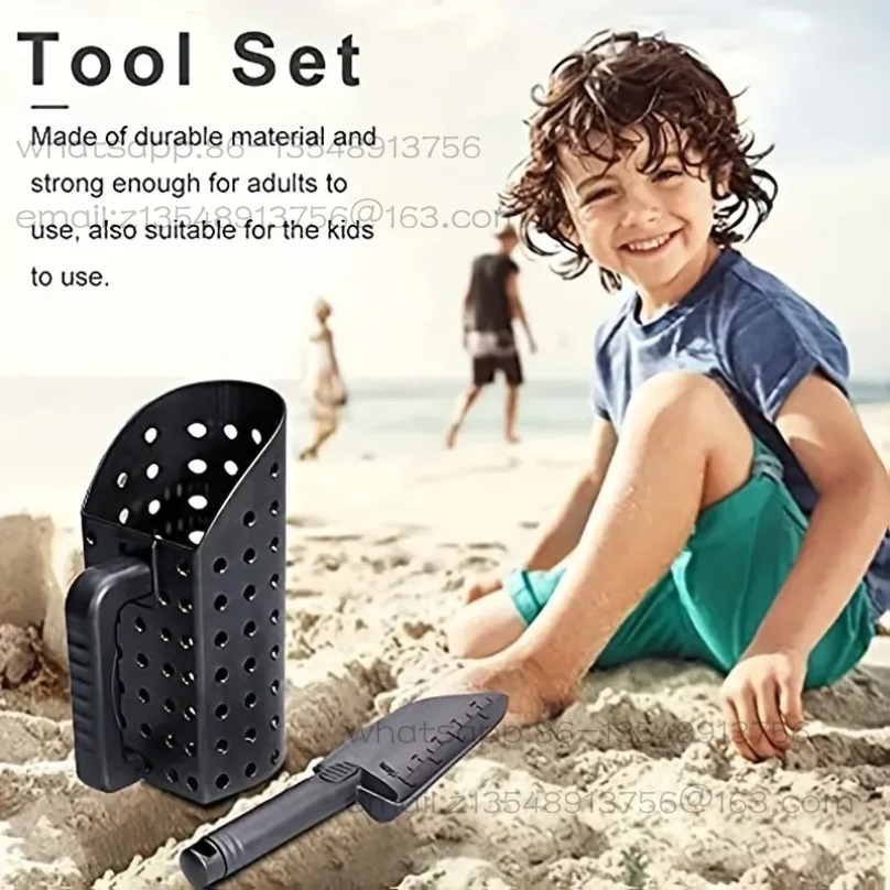 Treasure Hunting Shovel Digging Tool - 2-delige strand-schatzoekerset: zandschep en graafschep voor