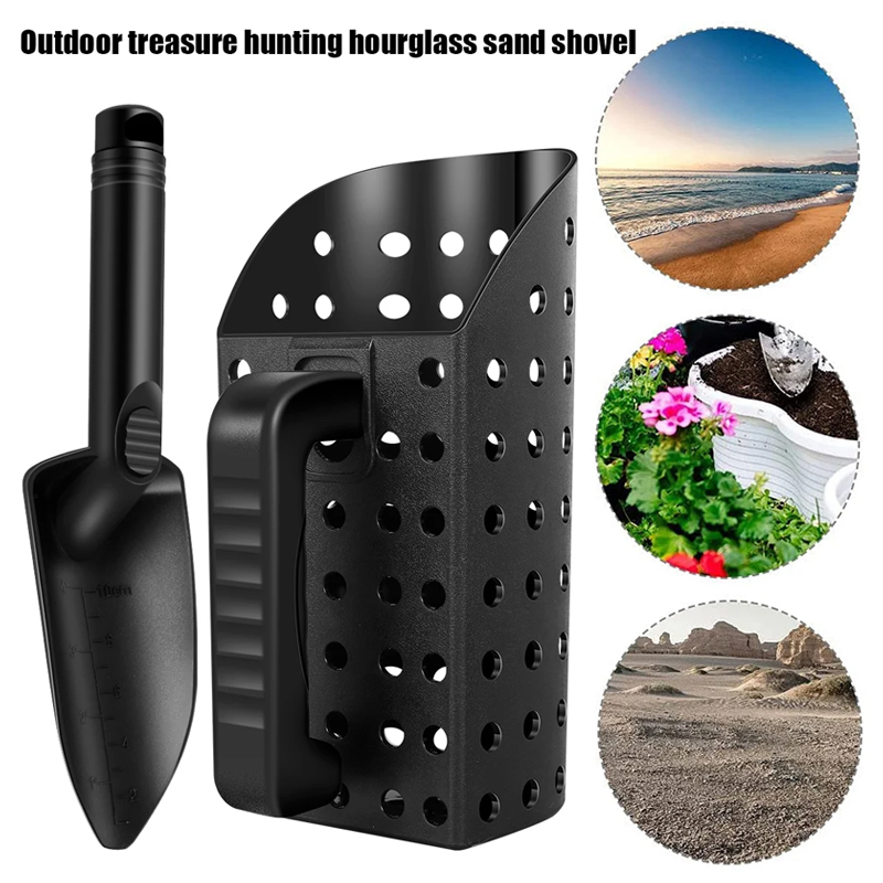 Sand Scoop Stainless Steel Beach Digging - Metaaldetector Zandschep Schop Set Roestvrijstalen Strandgraaffilterhulpmiddel