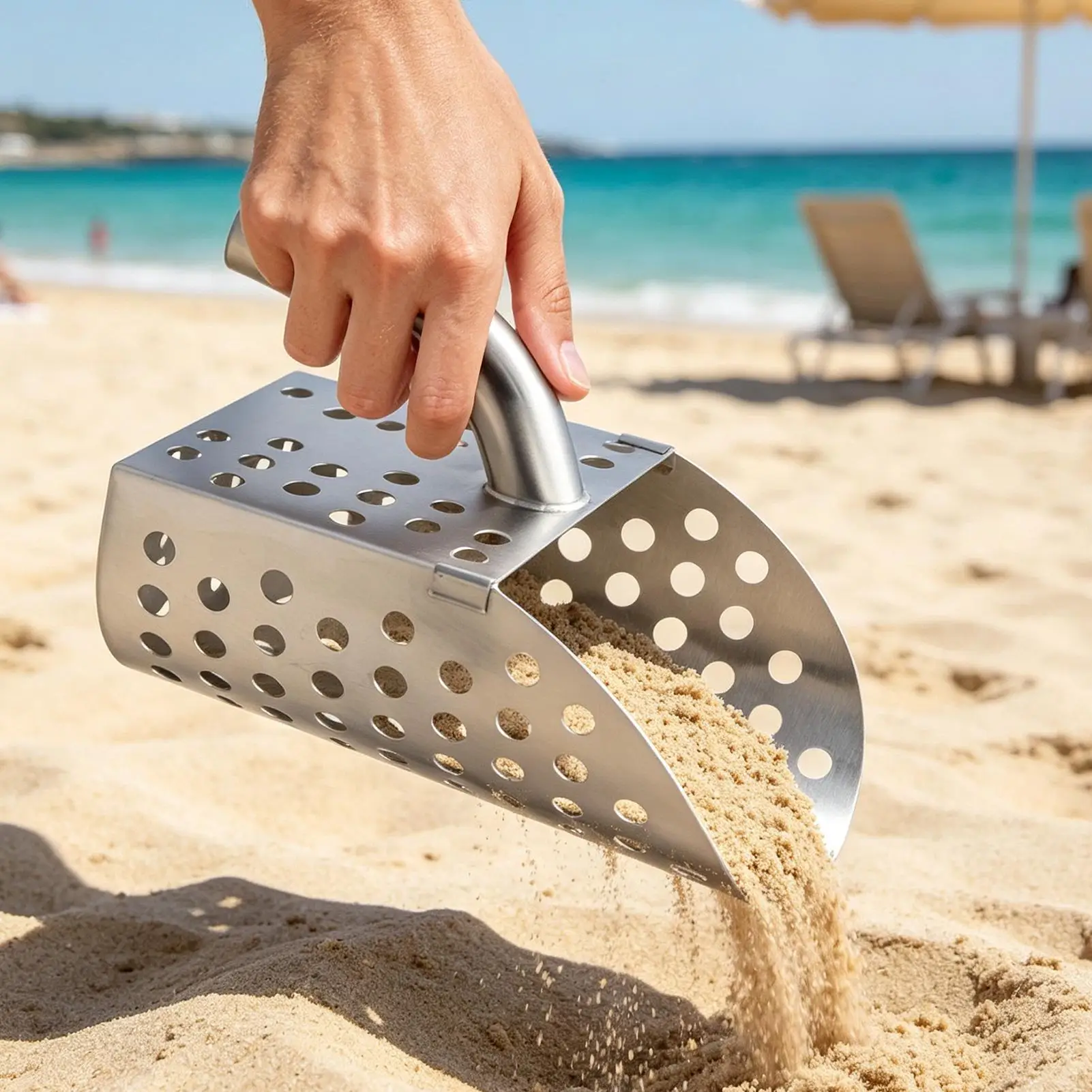 Treasure Hunting Shovel Digging Tool - Metaaldetector, zandschep en schep, graafgereedschap, roestvrijstalen