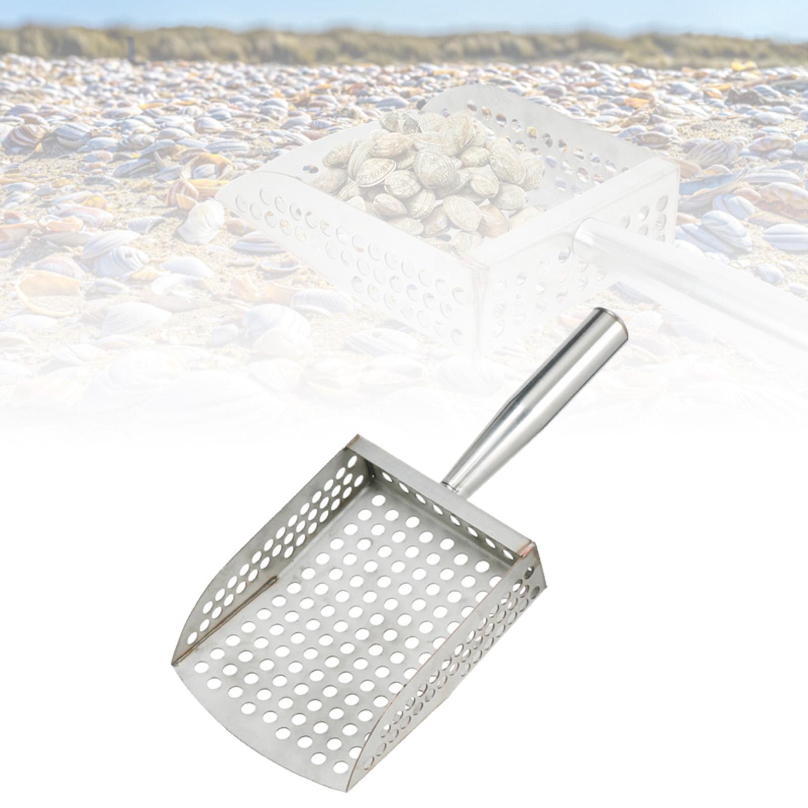 Sand Scoop Stainless Steel Beach Digging - Zandschep Handheld Comfortabel handvat Graafzeef Zandzeef