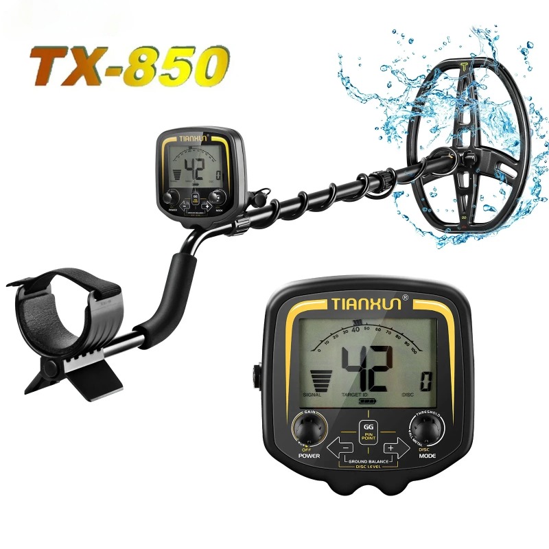 Waterproof Metal Detector Pinpointer - TX-850 Professionele Metaaldetector 11 Inch Spoel,