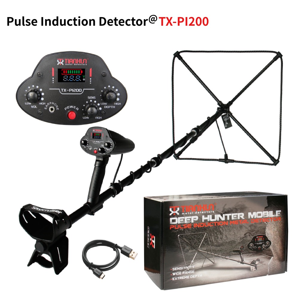 Gold Detector Long Range Locator - PI200 Pulsinductie Metaaldetector Lange afstand Goud
