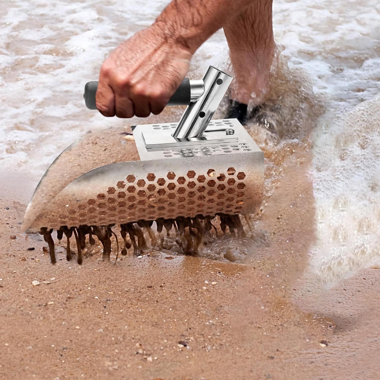 Zandschep voor metaaldetectie  - Sand Scoop Stainless Steel Beach Digging recensie en prijs