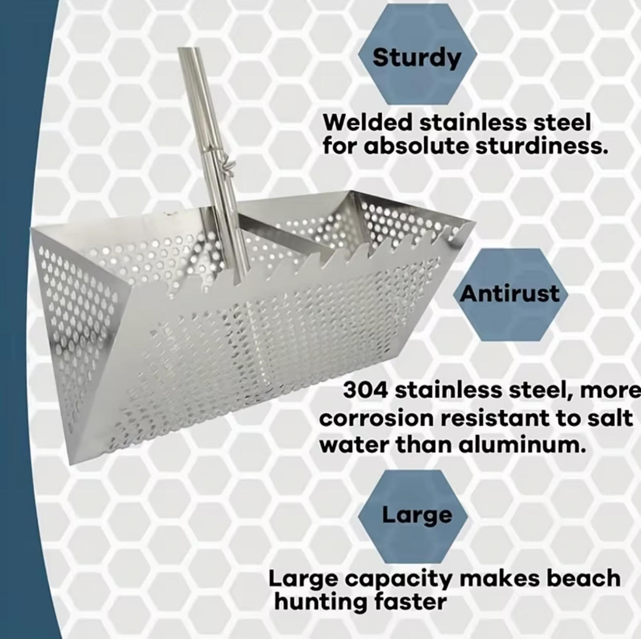 Roestvrijstalen zandzeef Opvou - Sand Scoop Stainless Steel Beach Digging recensie en prijs