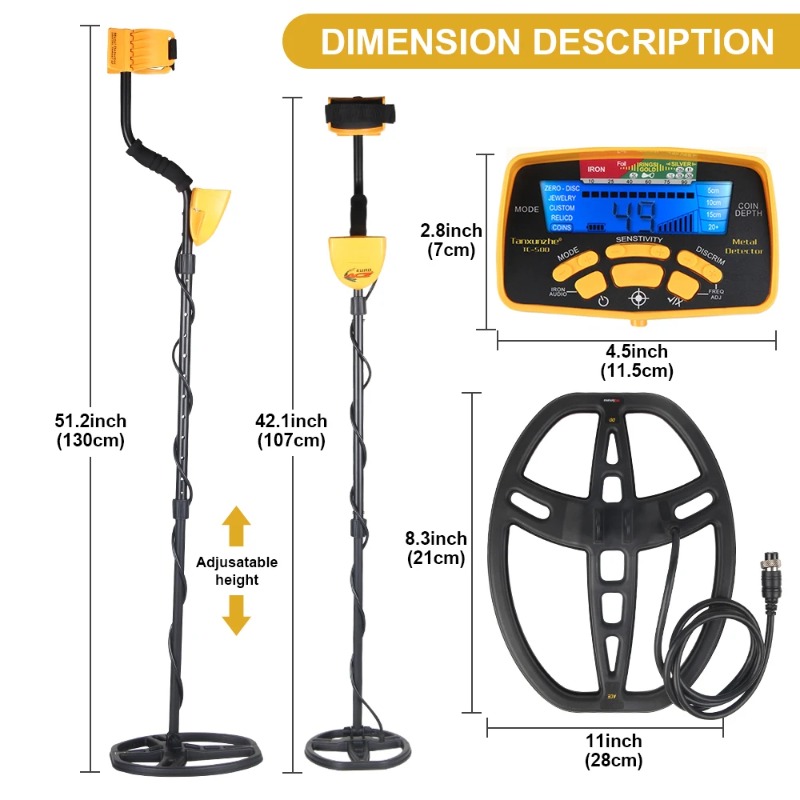 TC-500 Metaaldetector Waterdic - Waterproof Metal Detector Pinpointer recensie en prijs