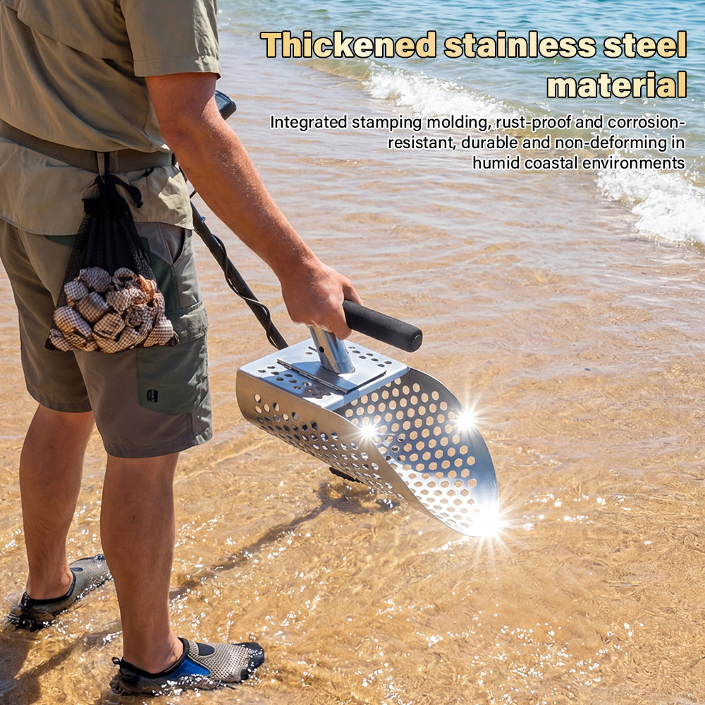 Draagbare roestvrijstalen meta - Sand Scoop Stainless Steel Beach Digging recensie en prijs