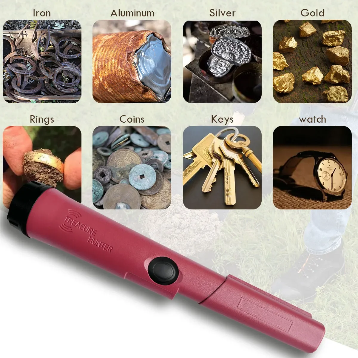 Treasure Hunter GT110-Plus Pin - Waterproof Metal Detector Pinpointer recensie en prijs