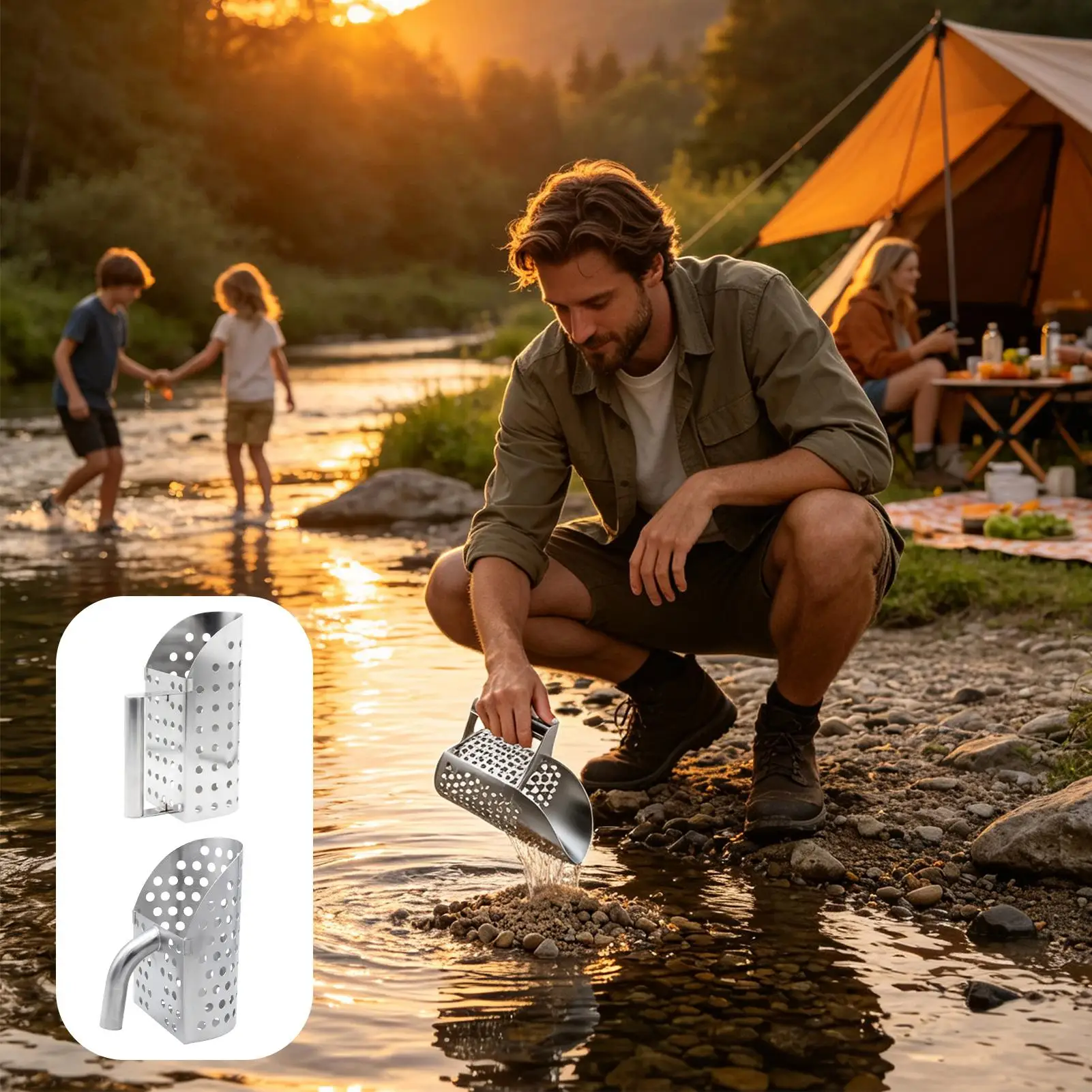 Metaaldetector, zandschep en s - Treasure Hunting Shovel Digging Tool recensie en prijs