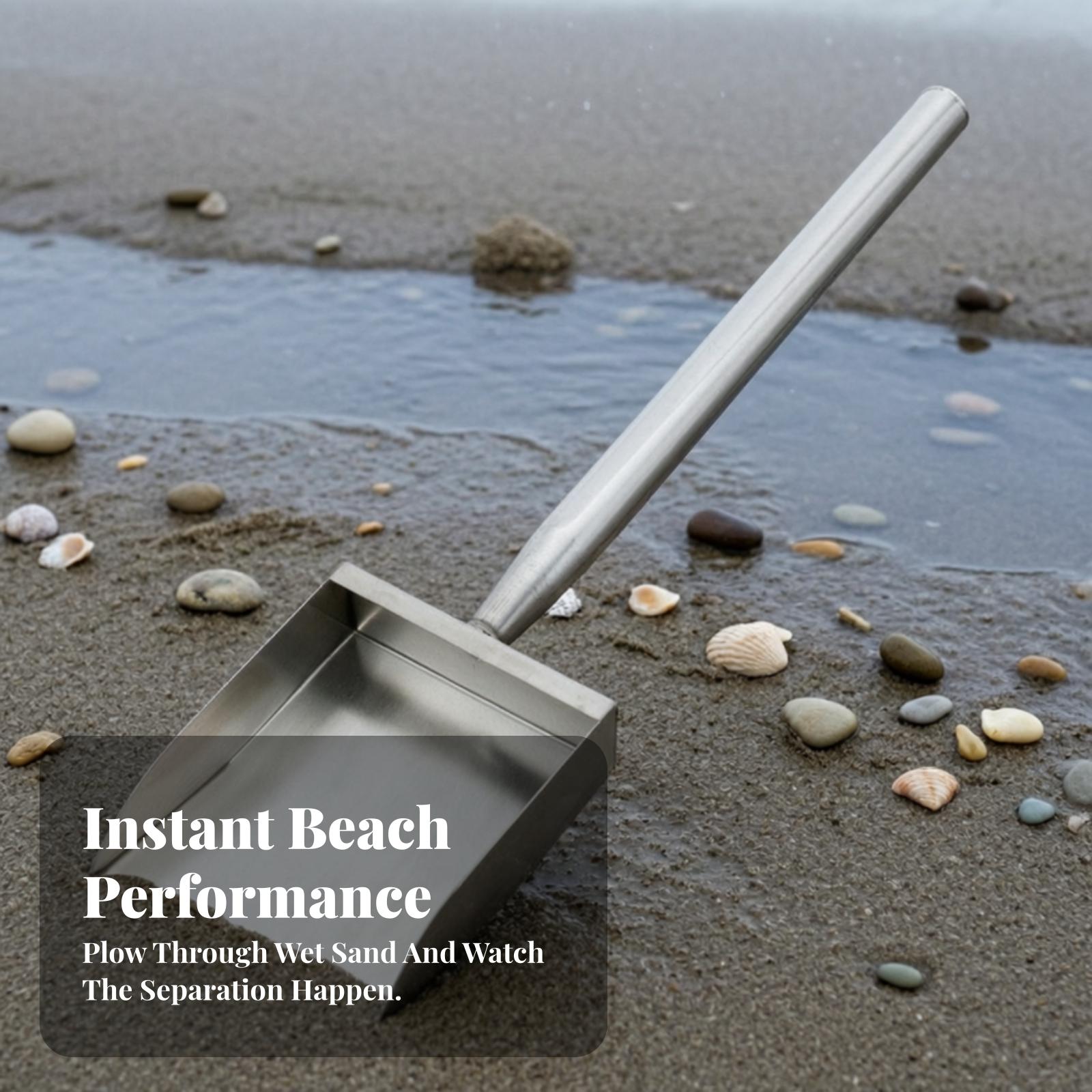 Roestvrijstalen strandzandzeef - Treasure Hunting Shovel Digging Tool recensie en prijs