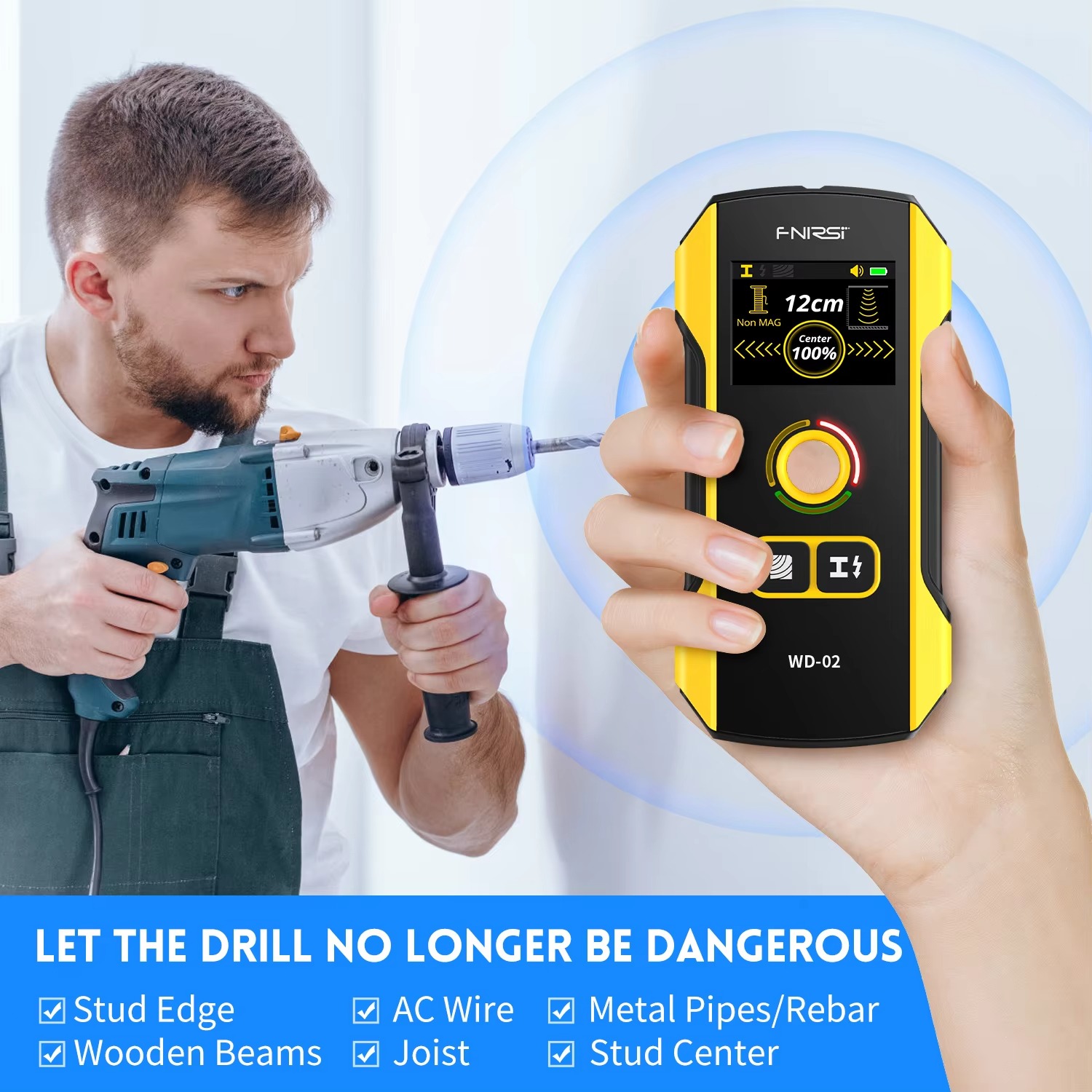 FNIRSI WD-01 WD-02 Wandscanner - Ground Penetrating Radar Scanner recensie en prijs