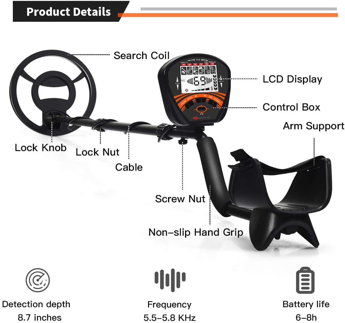 Metaaldetector Lange Afstand T - Gold Detector Long Range Locator recensie en prijs