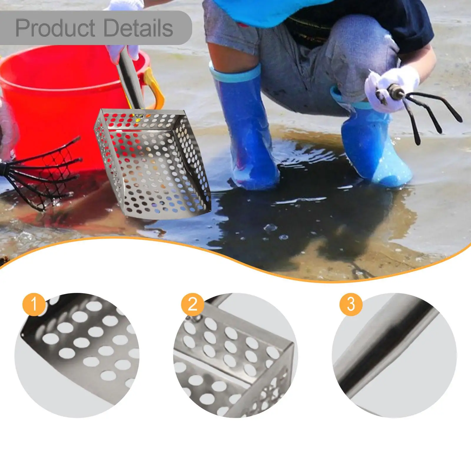 Strandschep Multifunctionele d - Sand Scoop Stainless Steel Beach Digging recensie en prijs