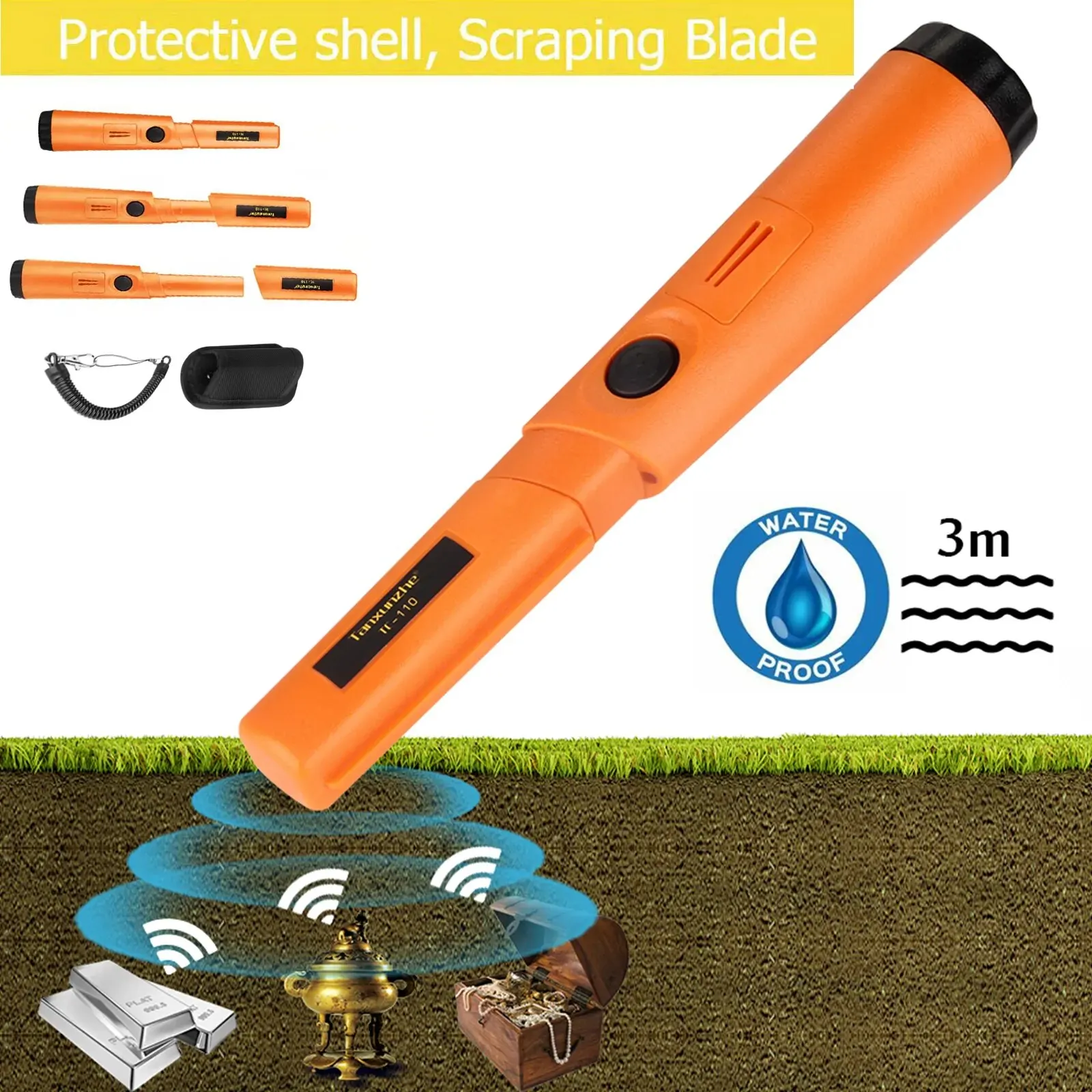 TC-110 Hoge kwaliteit draagbar - Waterproof Metal Detector Pinpointer recensie en prijs