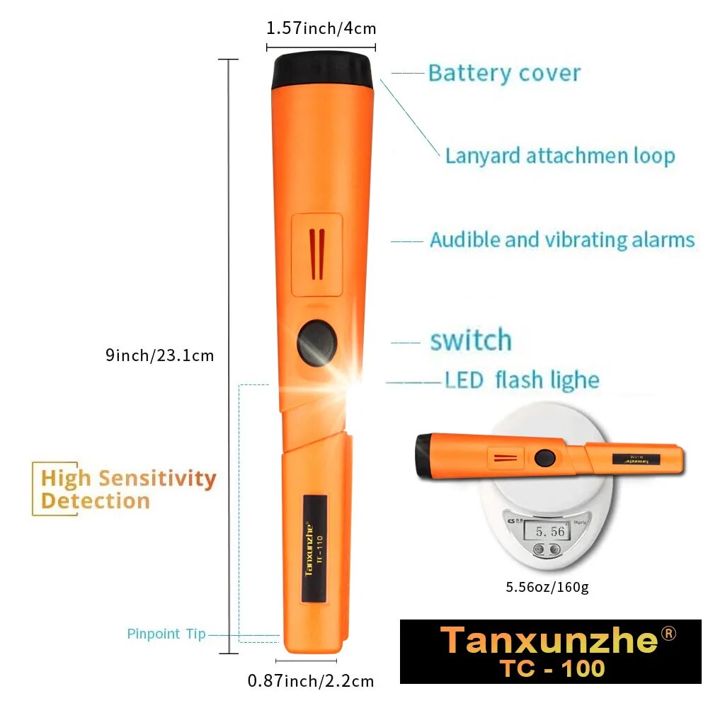 TC-110 Hoge kwaliteit draagbar - Waterproof Metal Detector Pinpointer recensie en prijs